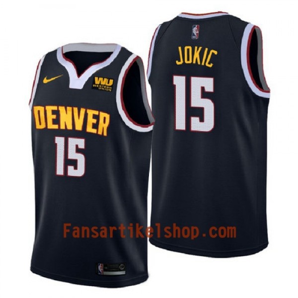 Denver Nuggets Trikot Nikola Jokic 15 2018-2019 Nike Navy Swingman - Herren Denver Nuggets Trikot Nikola Jokic 15 2018-2019 Nike Navy Swingman - Herren